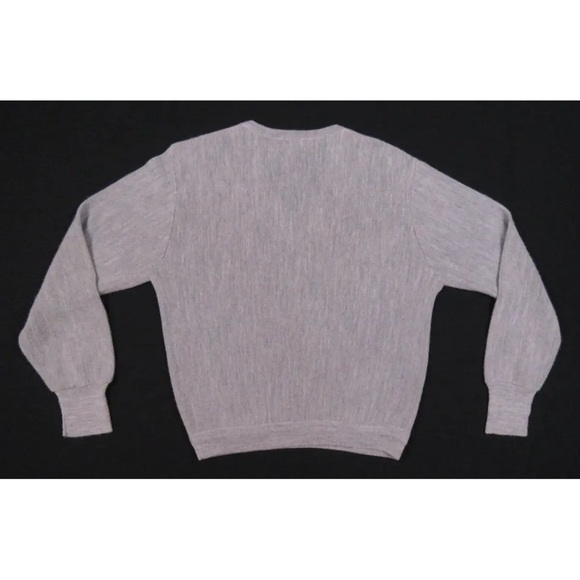 Vintage Izod Lacoste Gray Crocodile Acrylic Orlon Pullover Sweater M - Picture 5 of 6